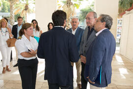 Momentos previos a la presentación del I curso de verano "Mares de Andalucía". Puerto de Málaga. Julio de 2018