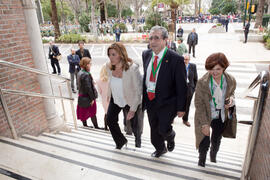 José Ángel Narváez y Susana Díaz. XXV Cumbre Hispano-Francesa. Edificio del Rectorado. Febrero de 2017