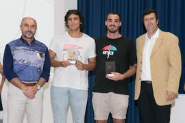 Entrega de trofeos en la Gala del Deporte Universitario 2017. Escuela Técnica Superior de Ingeniería de Telecomunicaciones. Junio de 2017