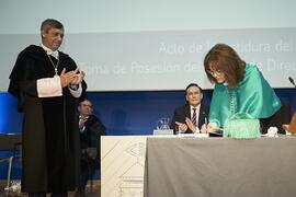 Toma de posesión de Rosario Gutiérrez Pérez como nueva Vicerrectora de Cultura de la Universidad de Málaga. Paraninfo. Marzo de 2024