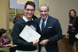Entrega de premios de la X Olimpiada de Economía. XI Jornadas Andaluzas de Enseñanza de Economía. Facultad de Ciencias Económicas y Empresariales. Febrero de 2018