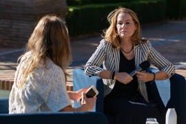 "Dialogando" con Theresa Zabell. Jardín Botánico de la Universidad de Málaga. Mayo de 2021