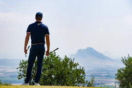 Jugador de la Universidad de Málaga. Campeonato Europeo de Golf Universitario. Antequera. Junio de 2019