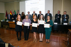 Entrega de diplomas a los mejores expedientes. III Encuentro "10Graduadxs10". Facultad de Ciencias Económicas y Empresariales. Noviembre de 2019