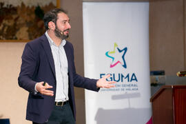 Pere Estupinyà. Conferencia "Dialogando". Facultad de Ciencias. Octubre de 2018
