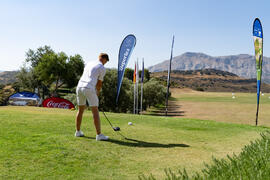 Golfista de la Universidad de Mannheim. Campeonato Europeo de Golf Universitario. Antequera. Junio de 2019