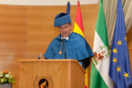 Francisco José Palma en la investidura como Doctor "Honoris Causa" de D. Antonio García-Bellido por la Facultad de Ciencias de la Universidad de Málaga. Rectorado. Marzo de 2015