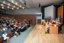 Apertura del Curso Académico 2016/2017 de la Universidad de Málaga. Salón de actos de la Escuela de Ingenierías Industriales. Septiembre de 2016