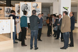 Inauguración de la exposición “arcVision Prize-Mujeres y Arquitectura” en la Escuela Técnica Superior de Arquitectura de la Universidad de Málaga. Campus de El Elijo. Marzo de 2017.