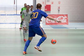 Partido Ucrania contra Israel. 14º Campeonato del Mundo Universitario de Fútbol Sala 2014 (FUTSAL). Antequera. Julio de 2014