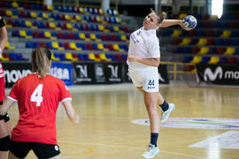 Partido Universidad de Primorska - Universidad Ovidius. Categoría femenina. Campeonato Europeo Universitario de Balonmano. Antequera. Julio de 2017