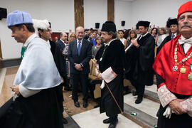 Investidura como Doctor "Honoris Causa" de Antonio Soler por la Facultad de Filosofía y Letras de la Universidad de Málaga. Paraninfo. Junio de 2016