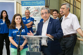 José Ángel Narváez. Presentación del proyecto "UMA Racing Team 2017/2018". Edificio del Rectorado. Junio de 2017