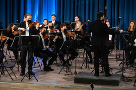 Concierto de Bandas Sonoras de la 30 edición de Fancine de la Universidad de Málaga. Auditorio de la Escuela Técnica de Ingeniería de Telecomunicaciones e Informática. Noviembre de 2020