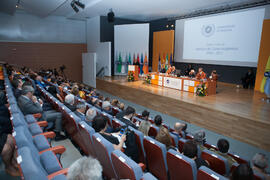 Apertura del Curso Académico 2016/2017 de la Universidad de Málaga. Salón de actos de la Escuela de Ingenierías Industriales. Septiembre de 2016