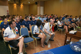 Acto para el sorteo del calendario de competición. Campeonato Europeo Universitario de Balonmano. Antequera. Julio de 2017