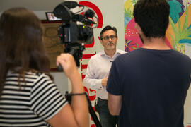 Entrevista a Julio Mayol en photocall. Curso "La medicina del futuro a debate". Cursos de Verano de la Universidad de Málaga. Málaga. Julio de 2018