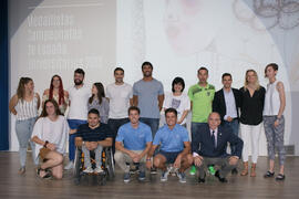 Homenaje a los medallistas de los Campeonatos de España Universitarios. Gala del Deporte Universitario 2018. Escuela Técnica Superior de Ingeniería de Telecomunicaciones. Junio de 2018
