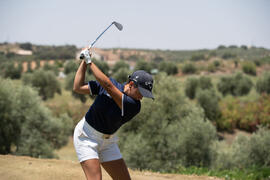 Jugadora de la Universidad de Málaga. Campeonato Europeo de Golf Universitario. Antequera. Junio de 2019