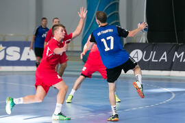 Partido Universidad de Frankfurt - Universidad de Split. Categoría masculina. Campeonato Europeo Universitario de Balonmano. Antequera. Julio de 2017