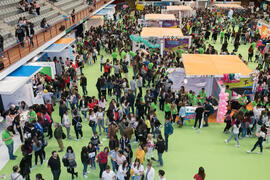Jornadas de Puertas Abiertas de la Universidad de Málaga. Complejo Polideportivo Universitario. Abril de 2018