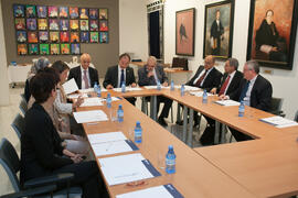 Firma del convenio con la Universidad de Sharjah, Emiratos Árabes. Edificio del Rectorado. Noviembre de 2015