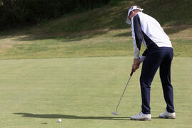 Jugador en un partido. Campeonato de España Universitario de Golf. Antequera. Abril de 2017