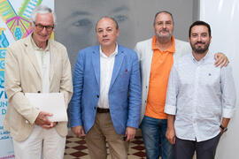 Ponentes y director del curso. Curso "Málaga en llamas. Gerald Brenan y Gamel Woolsey en la ciudad sitiada". Cursos de Verano de la Universidad de Málaga. Málaga. Julio de 2019