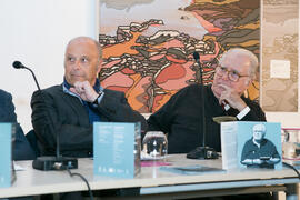 Mesa redonda. Exposición "Paisajes Andaluces" de Eugenio Chicano. Museo del Patrimonio Municipal. Febrero de 2017