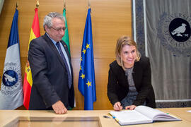 Toma de Posesión de Rocío Ponce Ortiz como nueva profesora titular del Departamento de Química Física de la Universidad de Málaga. Edificio del Rectorado. Febrero de 2018