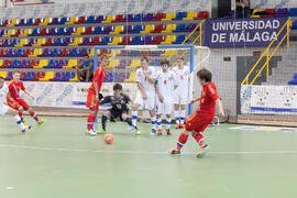Partido Rusia contra República Checa. 14º Campeonato del Mundo Universitario de Fútbol Sala 2014 (FUTSAL). Antequera. Julio de 2014