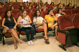 Asistentes al curso "La integración social, reto actual de los Servicios Sociales". Cursos de Verano de la Universidad de Málaga. Vélez Málaga. Julio de 2018