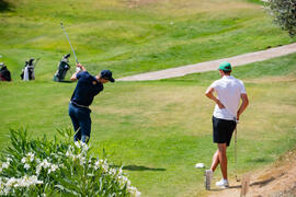 Jugada en el Campeonato Europeo de Golf Universitario. Antequera. Junio de 2019