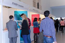 I Feria de Empleo de la Universidad de Málaga. Complejo de Estudios Sociales y de Comercio. Abril 2015