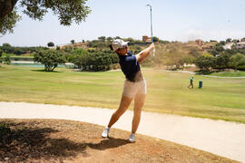 Golpe de Esperanza Serrano. Campeonato Europeo de Golf Universitario. Antequera. Junio de 2019