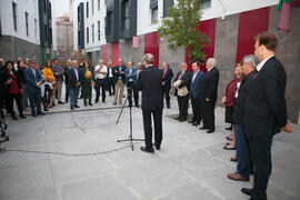Inauguración de la plaza Pintor Eugenio Chicano. Málaga. Noviembre de 2016