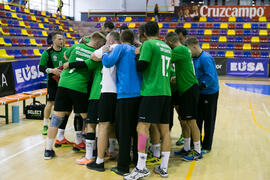 Partido Universidad de Rzeszow - Universidad del Miño. Categoría masculina. Campeonato Europeo Universitario de Balonmano. Antequera. Julio de 2017