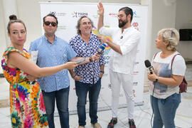 Manu Sánchez y Selu García Cossío. Curso "30 años de Carnaval de Cádiz, máximo exponente del humor crítico" . Cursos de Verano de la Universidad de Málaga. Vélez-Málaga. Julio de 2019