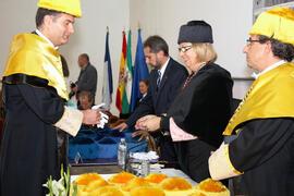 Investidura de nuevos doctores por la Universidad de Málaga. Paraninfo. Febrero de 2012