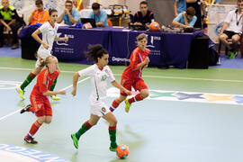 Partido Portugal contra Rusia. 14º Campeonato del Mundo Universitario de Fútbol Sala 2014 (FUTSAL). Antequera. Julio de 2014