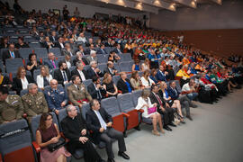 Público asistente a la Apertura del Curso Académico 2016/2017 de la Universidad de Málaga. Salón de actos de la Escuela de Ingenierías Industriales. Septiembre de 2016