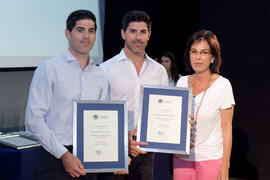 Entrega de distinciones en la gala del deporte de la Universidad de Málaga. Mayo de 2014