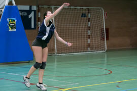 Partido femenino Universidad de Málaga - Universidad de A Coruña. Campeonato de España Universitario de Voleibol. Complejo Polideportivo Universitario. Abril de 2018