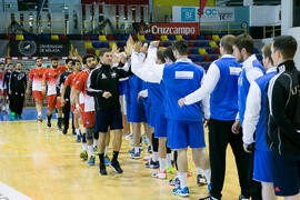 Partido Universidad Duisburg-Essen - Universidad de Marmara. Categoría masculina. Campeonato Europeo Universitario de Balonmano. Antequera. Julio de 2017