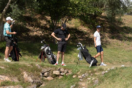 Jugadores en el Campeonato Europeo de Golf Universitario. Antequera. Junio de 2019