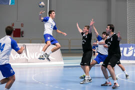 Partido Universidad de Barcelona - Universidad de Basilea. Categoría masculina. Campeonato Europeo Universitario de Balonmano. Antequera. Julio de 2017