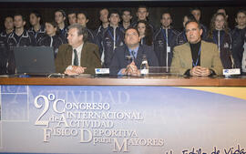 Acto de Clausura del 2º Congreso Internacional de Actividad Físico-Deportiva para Mayores de la Universidad de Málaga. Palacio de Ferias y Congresos de Málaga. Marzo de 2007