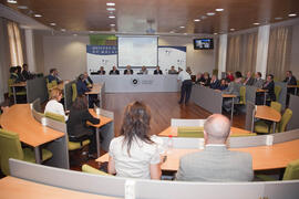 Inauguración de "The Social Dimension and Responsability of Universities". Presidencia Española de la Unión Europea. Rectorado. Mayo de 2010