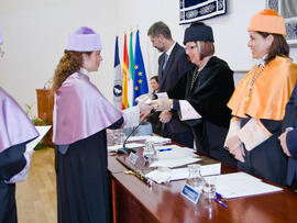 Investidura de nuevos doctores por la Universidad de Málaga 2010. Paraninfo. Enero de 2010