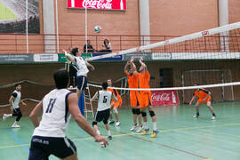Partido masculino Universidad de Málaga - Universidad de Vigo. Campeonato de España Universitario de Voleibol. Complejo Polideportivo Universitario. Abril de 2018